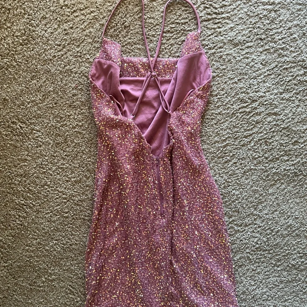 Pink Sequined Mini Dress💖 - Picture 9 of 11